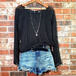 Rock & Republic mesh top